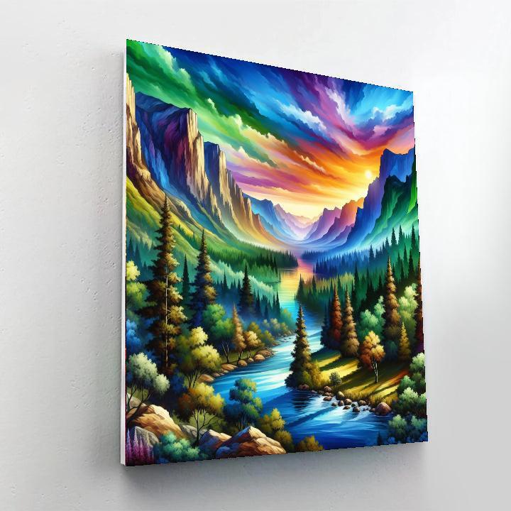 Majestic Wilderness Dreamscape Number Painting
