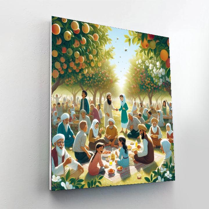 Sunny Orchard Gathering Numbered Painting Kits