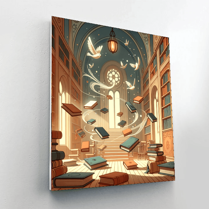 Magical Library Tales Painting By Numbers Kit