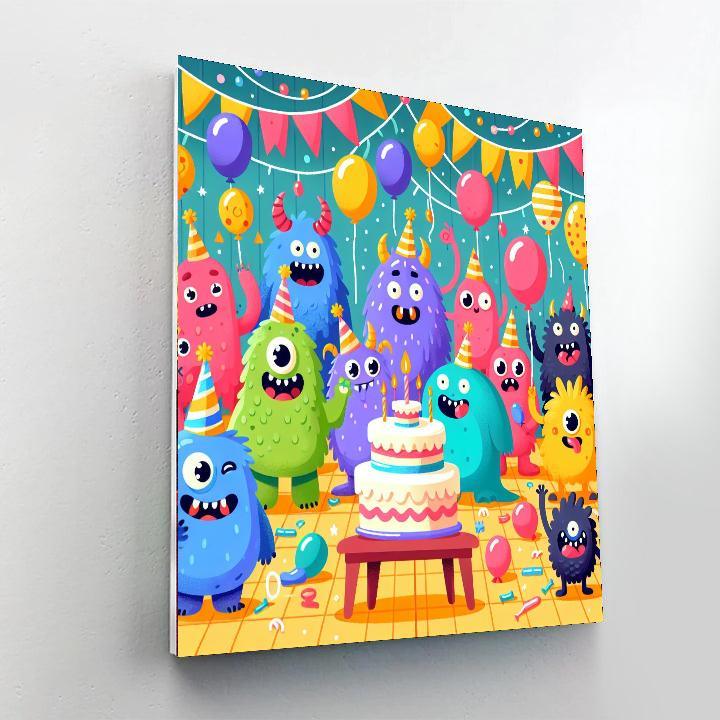 Merry Monster Party Paint By Numbers Kits