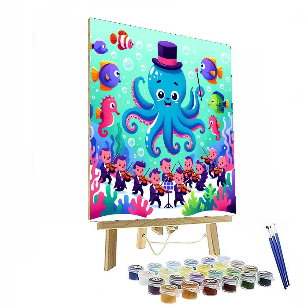Ocean Orchestra Octopus Numbered Painting Kits