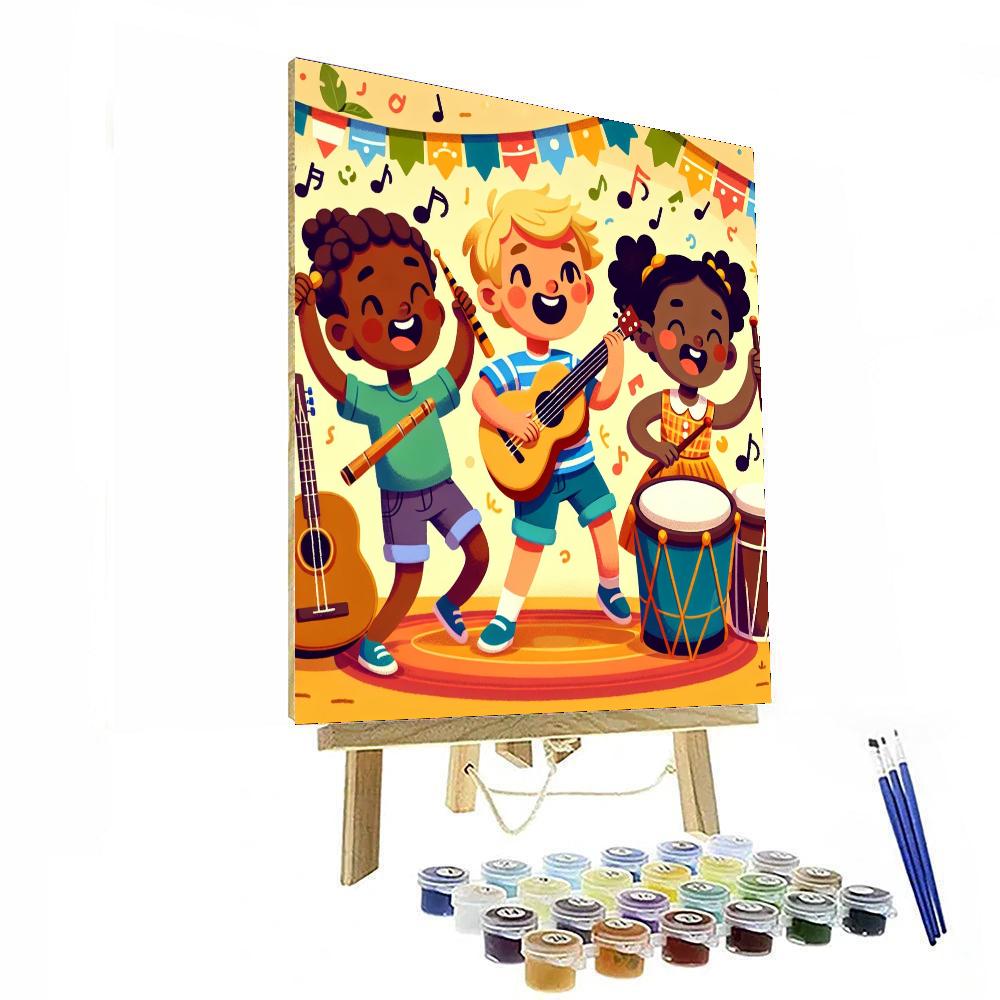 Joyful Music Makers Paint By Numbers Art