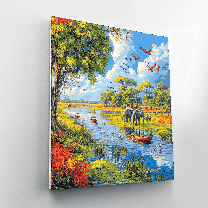 Okavango Delta DIY Paint By Numbers
