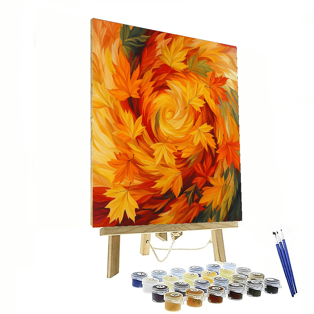 Georgia O'Keeffe Inspired A Dance Of Leaves  Paint By Color