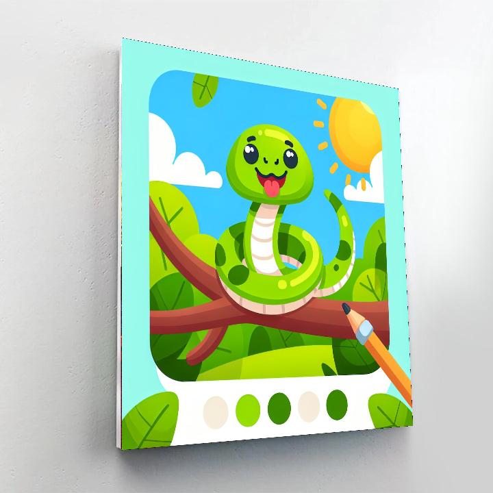 Silly Snake Painting By Numbers Kit