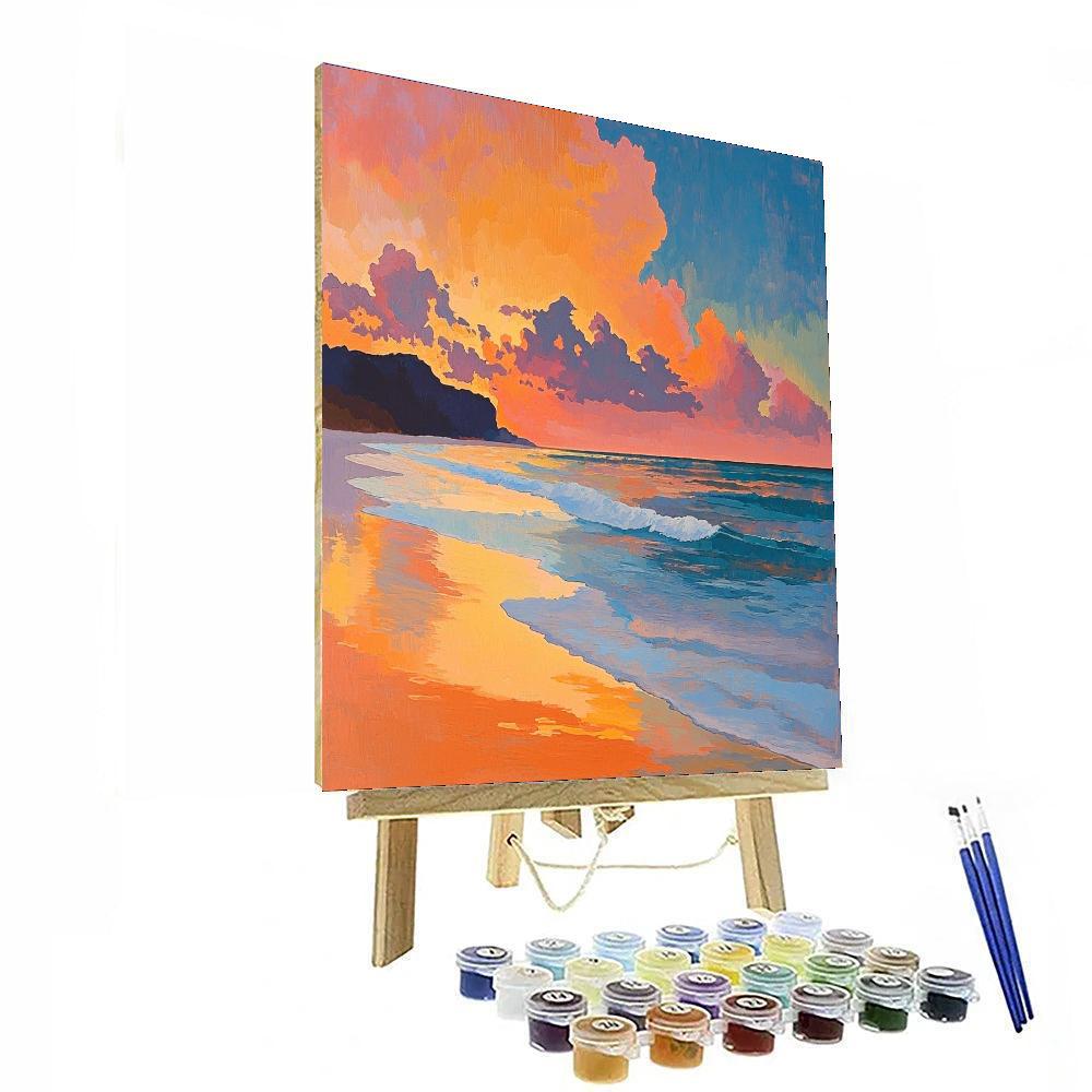 Winslow Homer Inspired Blissful Sunset Shores  Paint By Numbers