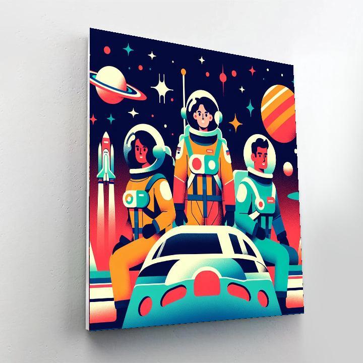 Space Rangers Unite Number Painting