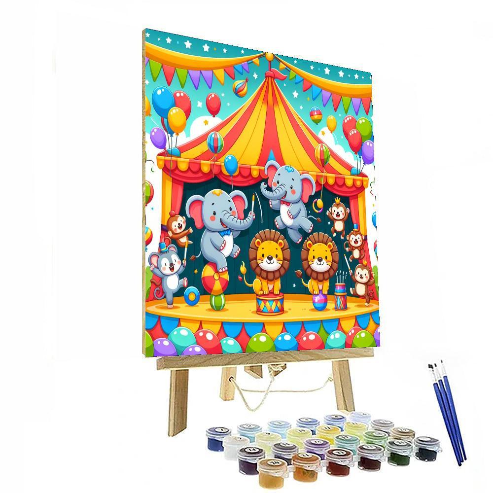 Adventurous Animal Circus Paint By Color
