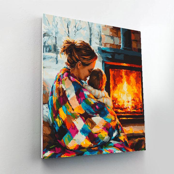 Warm Winter Snuggles Paint By Number