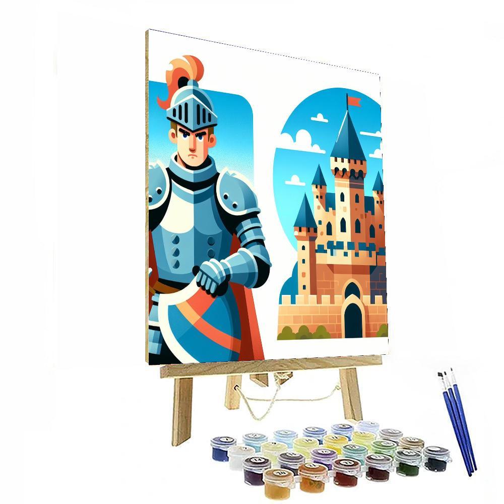 Castle Siege DIY Paint By Numbers
