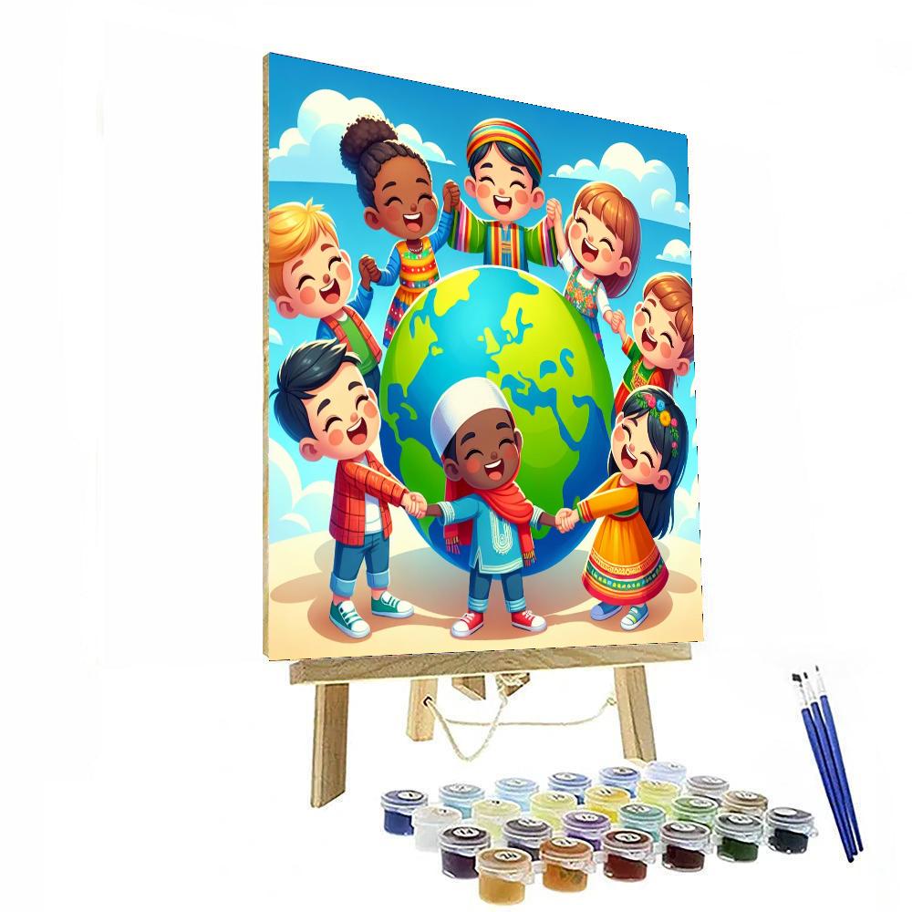 Celebrating Diversity Number Painting