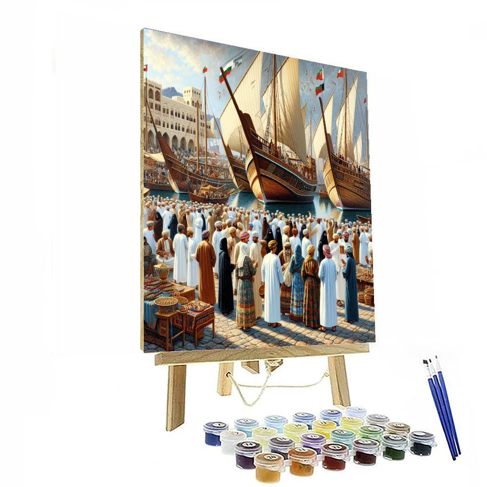 Oman Traditional Boat Festival - Muscat Numbered Painting Kits