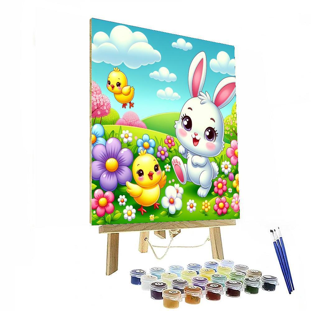 Bouncing Bunnies And Friends Paint By Number