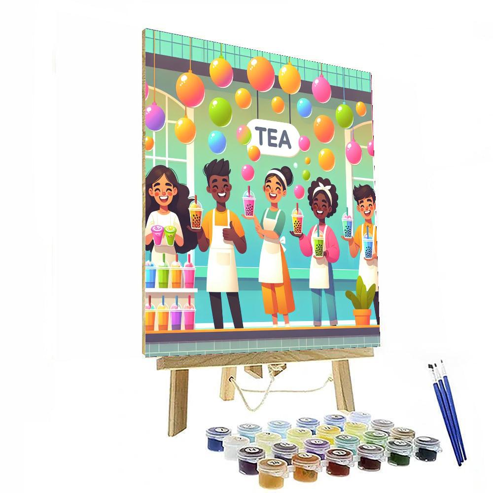 Bubble Tea Paradise Paint By Color