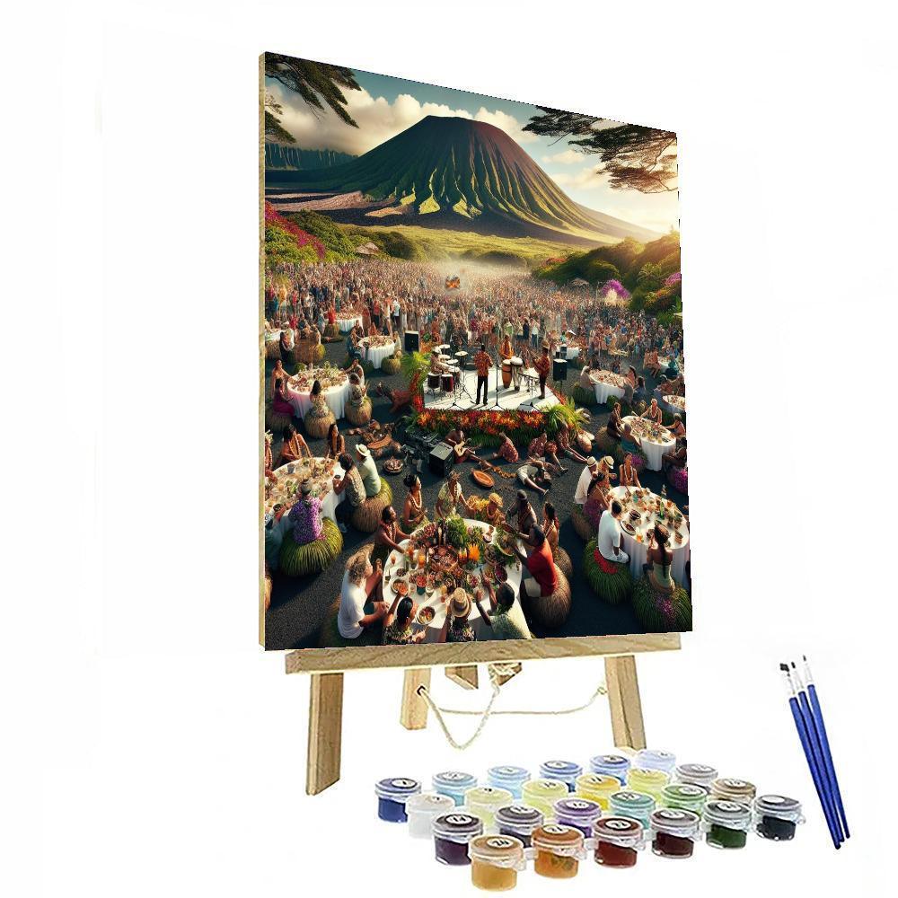 Pahoa Lava Fest - United States Paint By Numbers Art