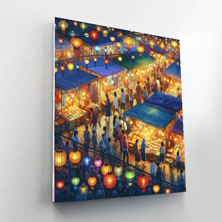 Magical Night Market DIY Paint By Numbers