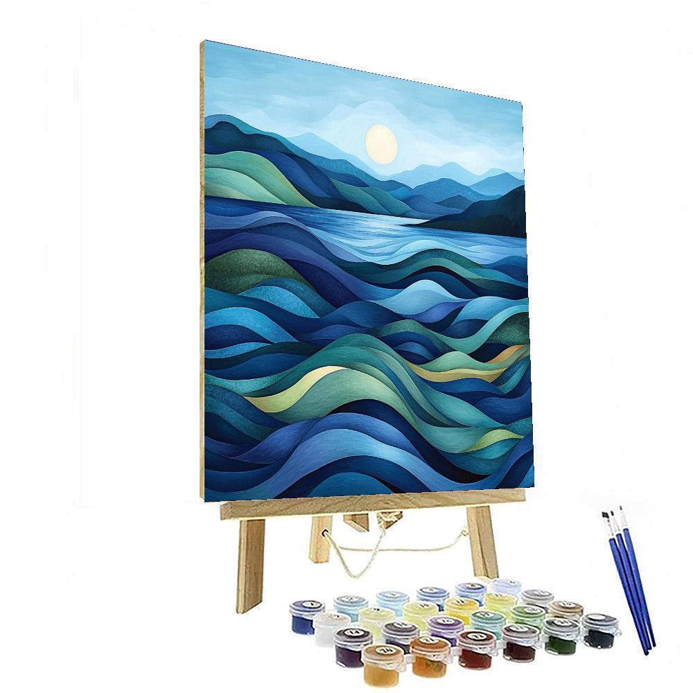 Frida Kahlo Inspired Echoes Of The Cerulean Sea  Numbered Painting Kits