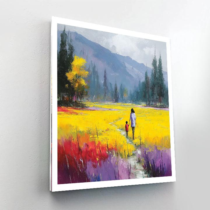Bonds In The Blooming Field Painting Number Kit