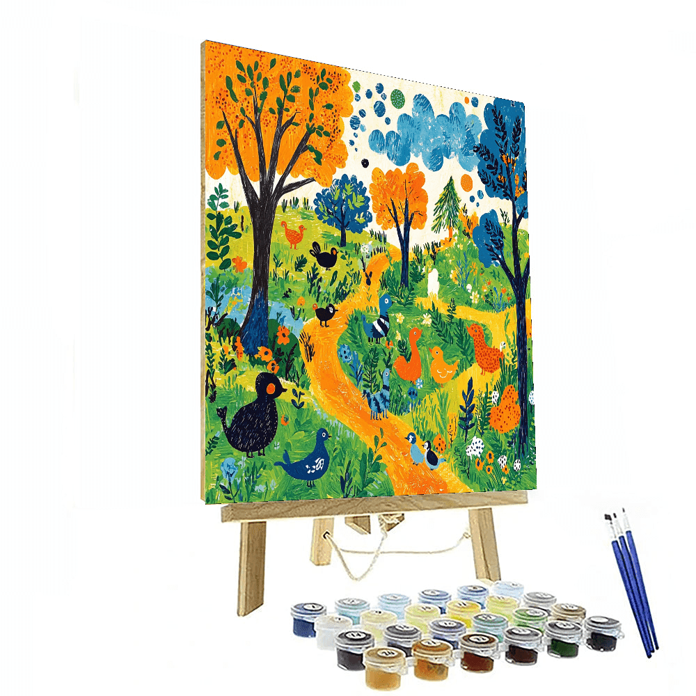 Eric Carle Inspired Animal Kingdom Parade  Paint By Numbers Kits