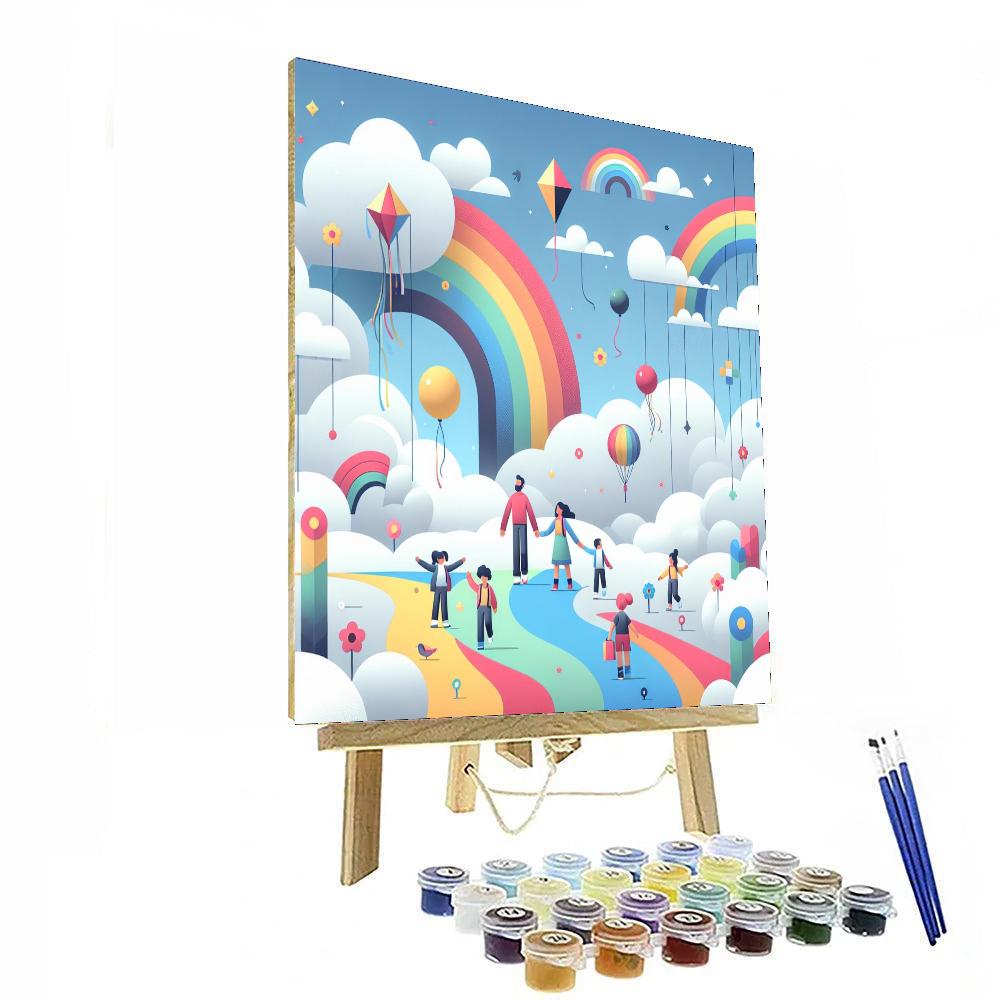 Cuddly Cloudland Adventure Painting By Numbers Kit