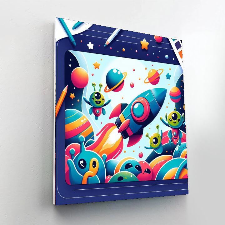 Journey Through Outer Space Paint By Number