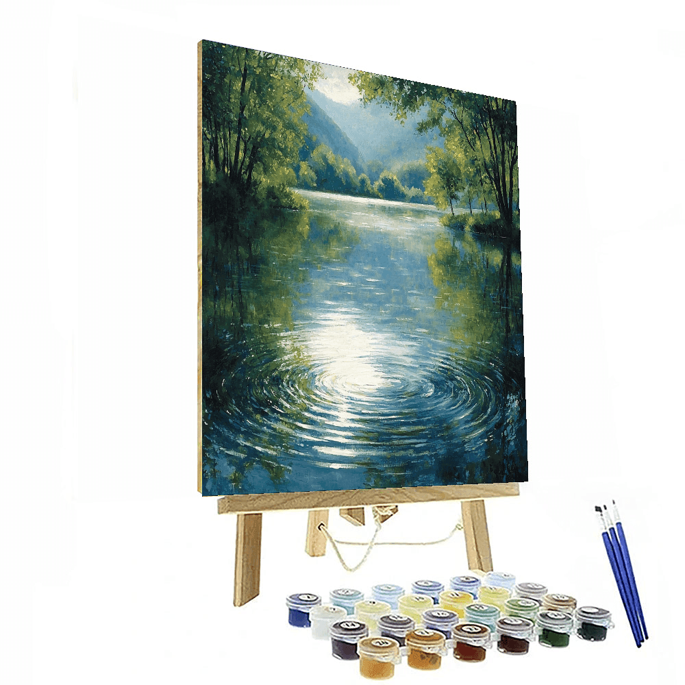 John Constable Inspired Reflections Of Serenity  Paint By Color