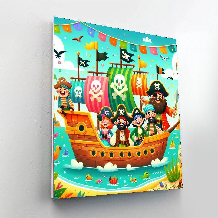 Adventure On The Pirate Ship DIY Paint By Numbers