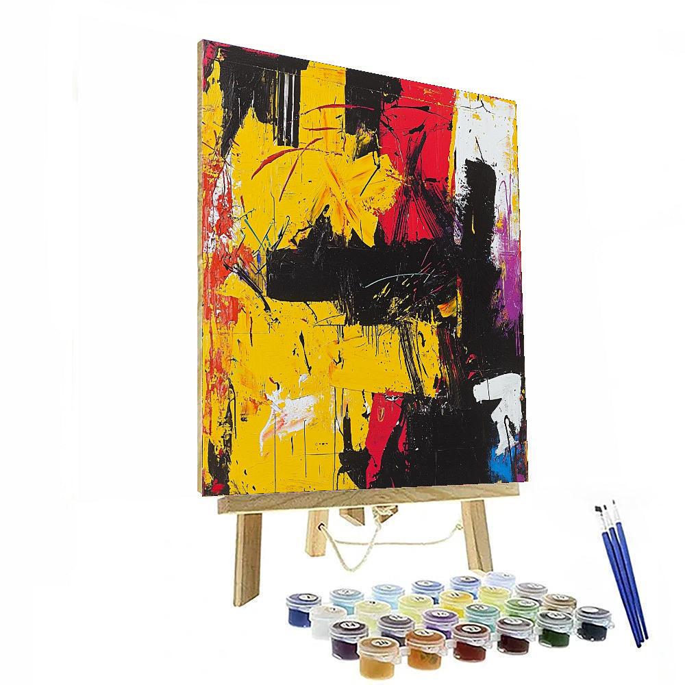 Jean-Michel Basquiat Inspired Threads Of Consciousness  Paint By Numbers Kits