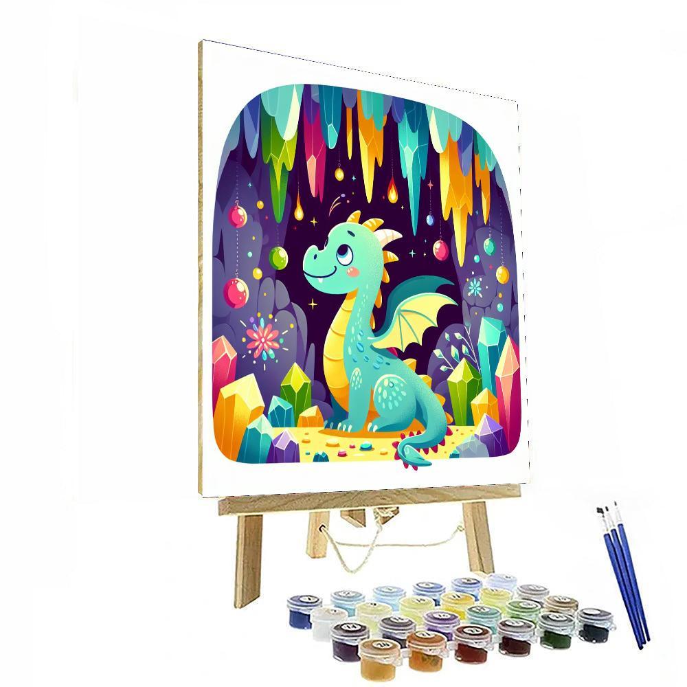 Magical Dragon's Cave Paint By Numbers Art