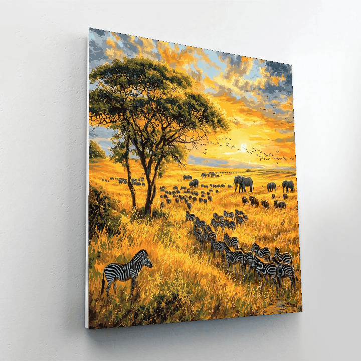 Serengeti National Park DIY Paint By Numbers