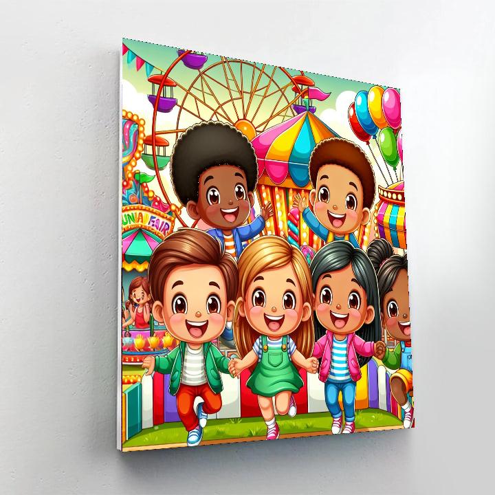 Festive Funfair Painting Number Kit