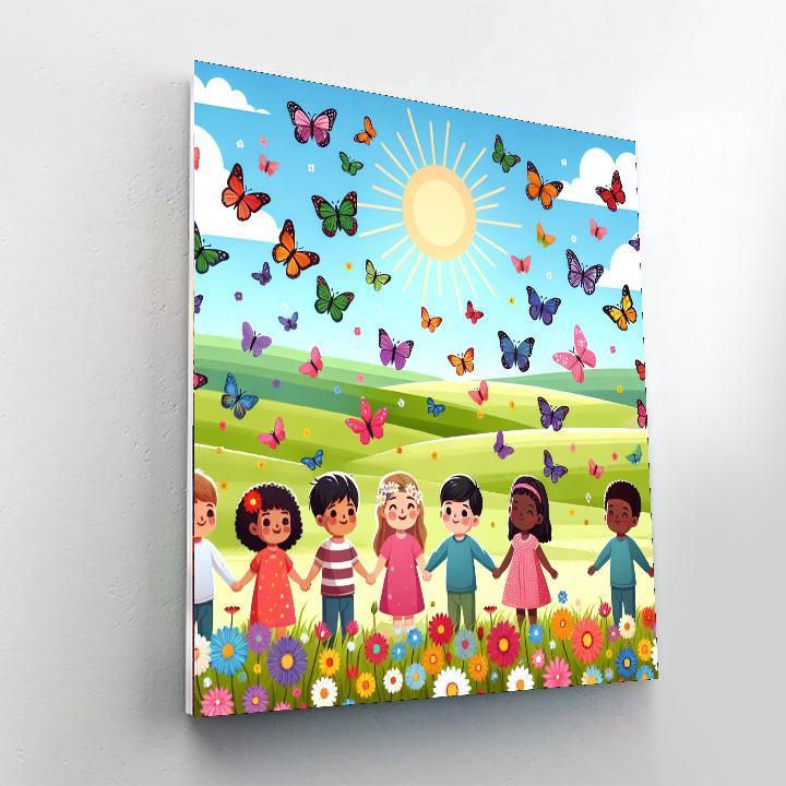 Enchanted Butterfly Fields Paint By Numbers Kits