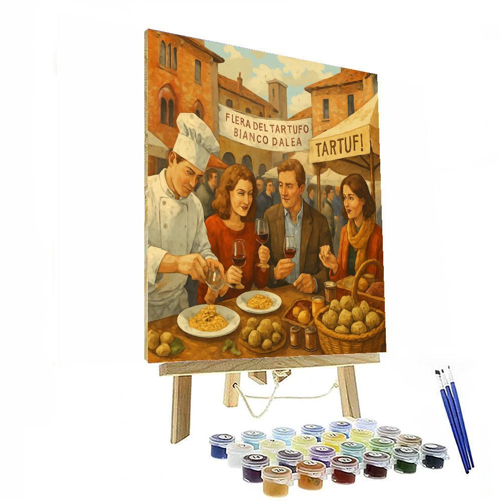 Alba White Truffle Festival - Alba, Italy Painting By Numbers Kit