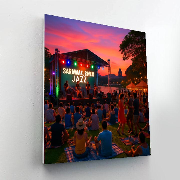 Kuching Waterfront Jazz Festival - Malaysia Paint By Numbers Art