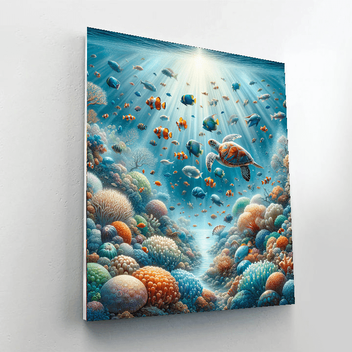 Enchanted Underwater Oasis - DIY Painting By Numbers Kit