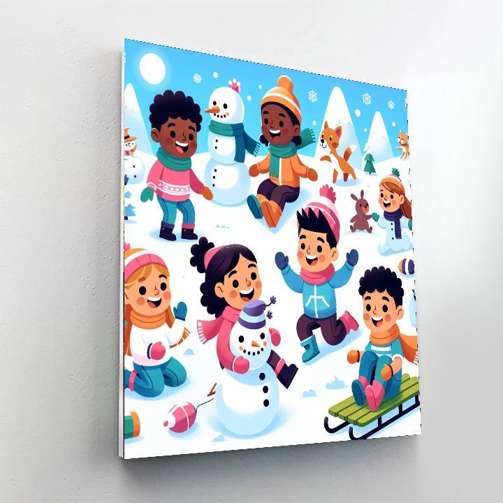 Winter Wonderland Games Numbered Painting Kits