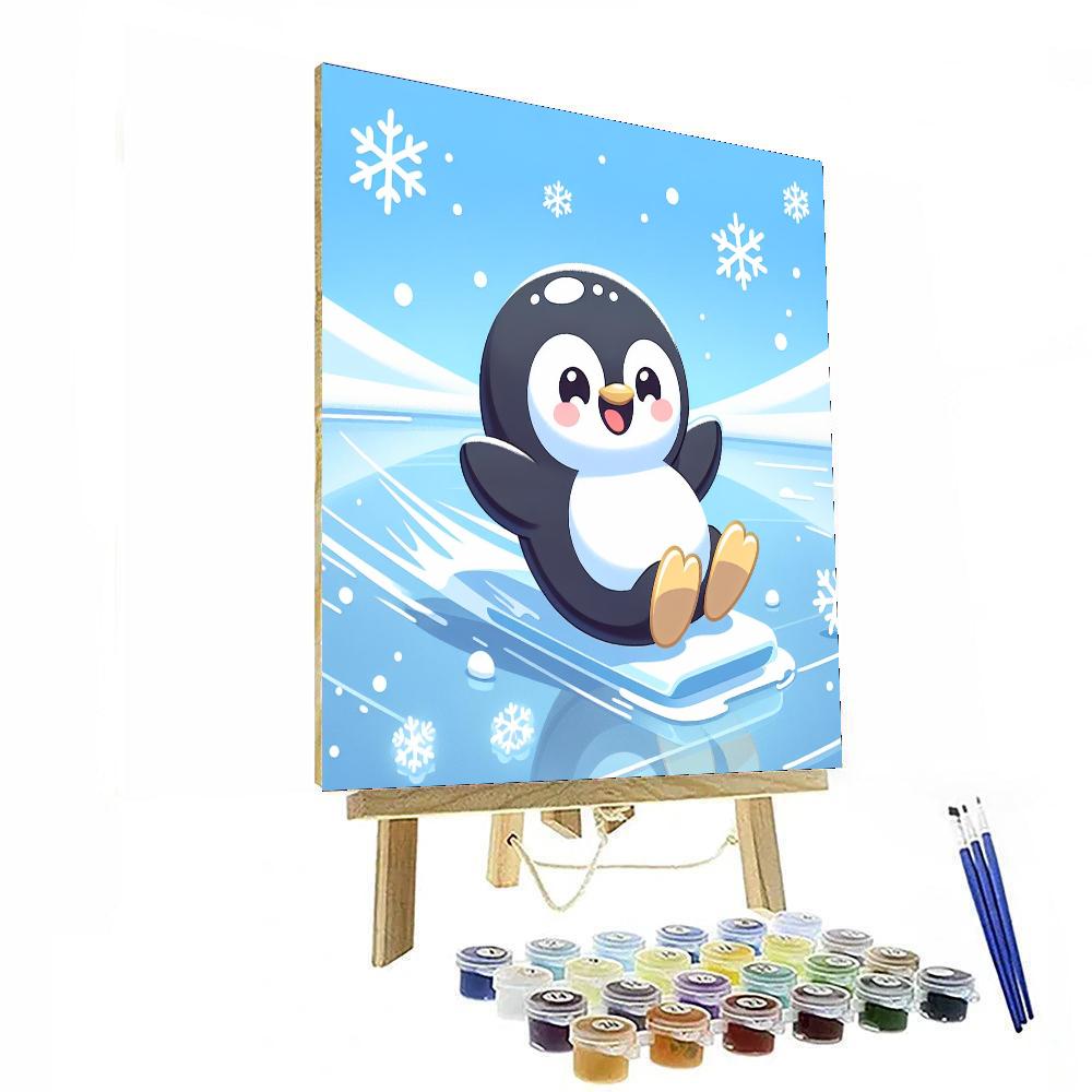 Pint-sized Penguin Paint By Numbers