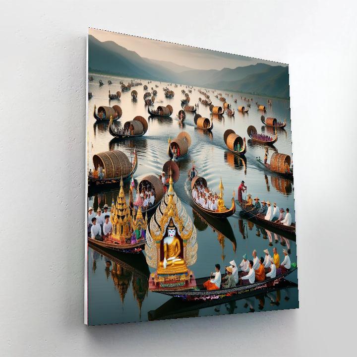 Phaung Daw Oo Pagoda Festival - Myanmar Numbered Painting Kits