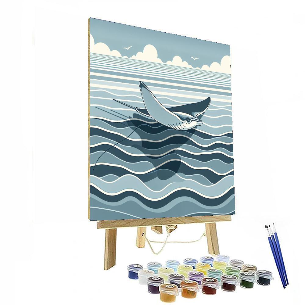 Majestic Manta Ray Paint By Numbers Art