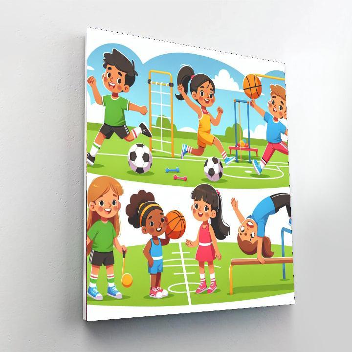 Sports Day Painting Number Kit