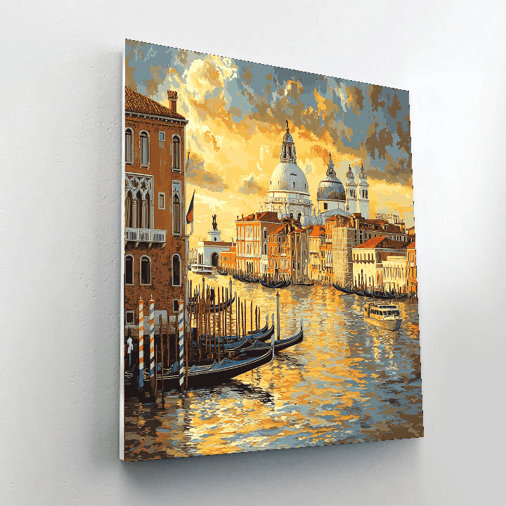 Canaletto Inspired Historic Landmarks  Paint By Numbers Art