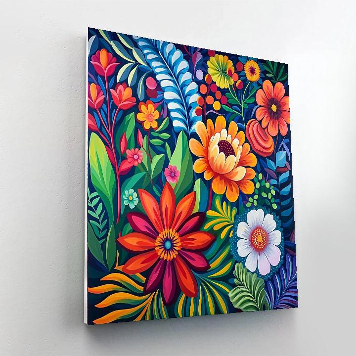 Frida Kahlo Inspired Frida's Flora  Painting By Numbers Kit