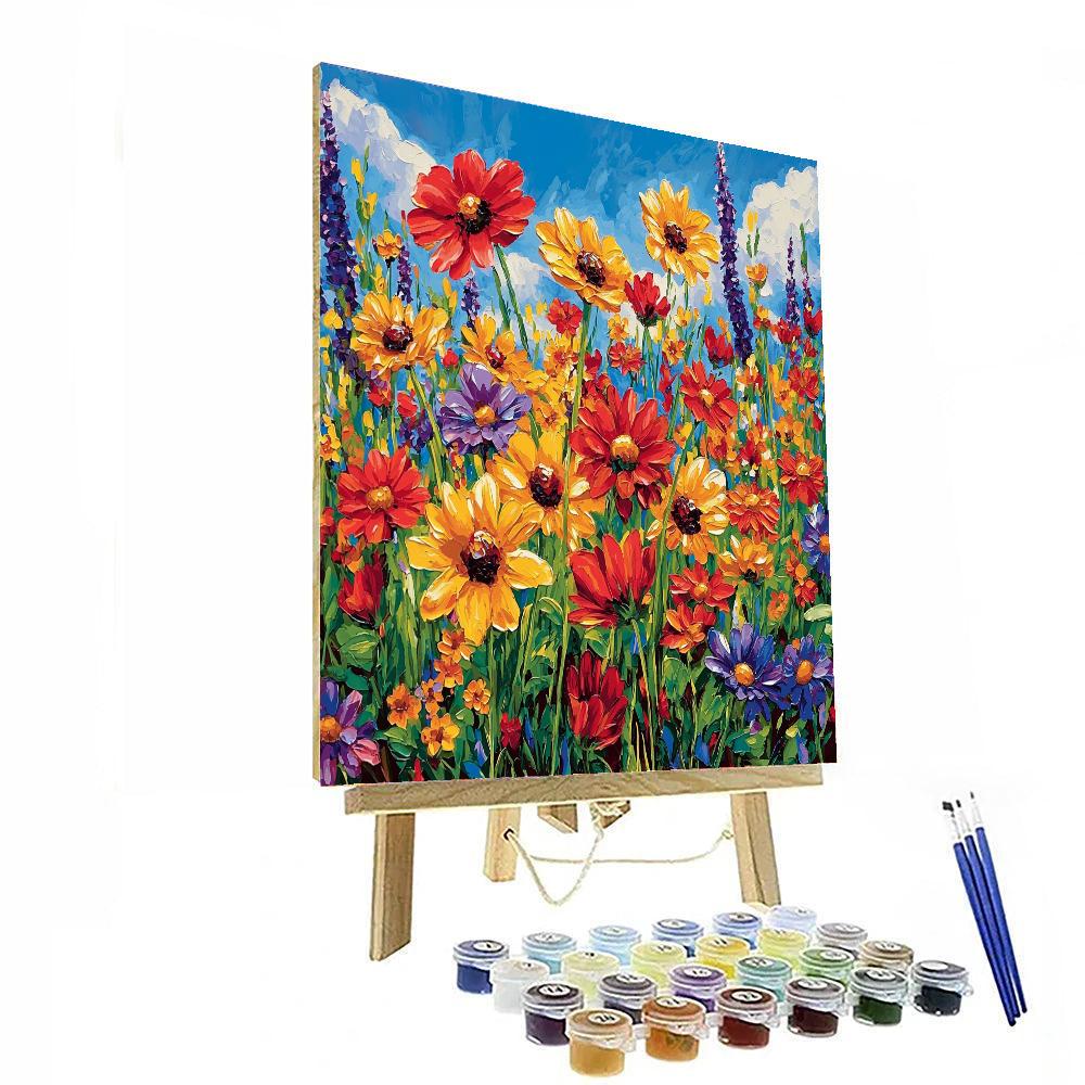 Georgia O'Keeffe Inspired Summer Meadow In Bloom  Paint By Numbers Kits
