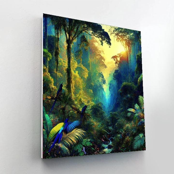 Rainforest Awakening DIY Paint By Numbers