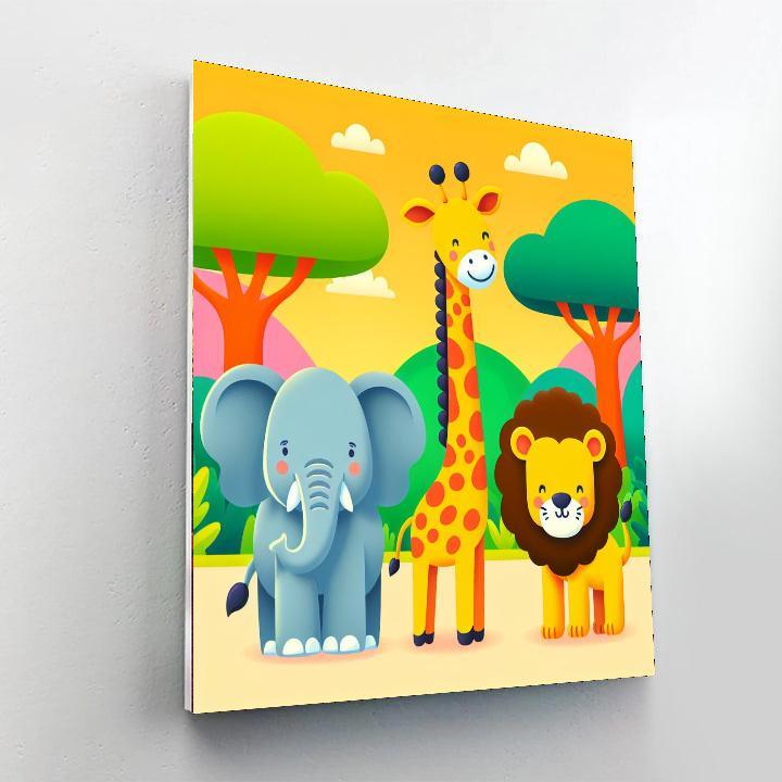 Savannah Safari Exploration Painting By Numbers Kit