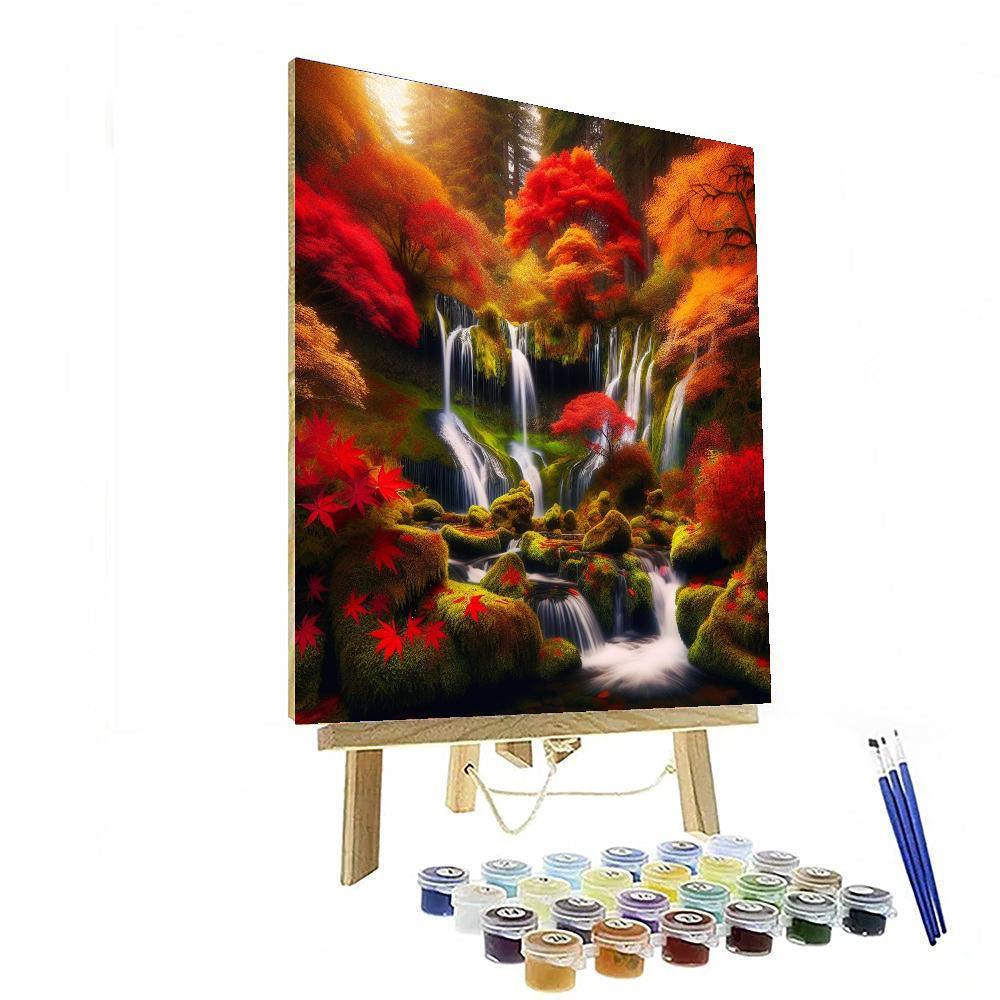 Gentle Autumn Cascade DIY Paint By Numbers