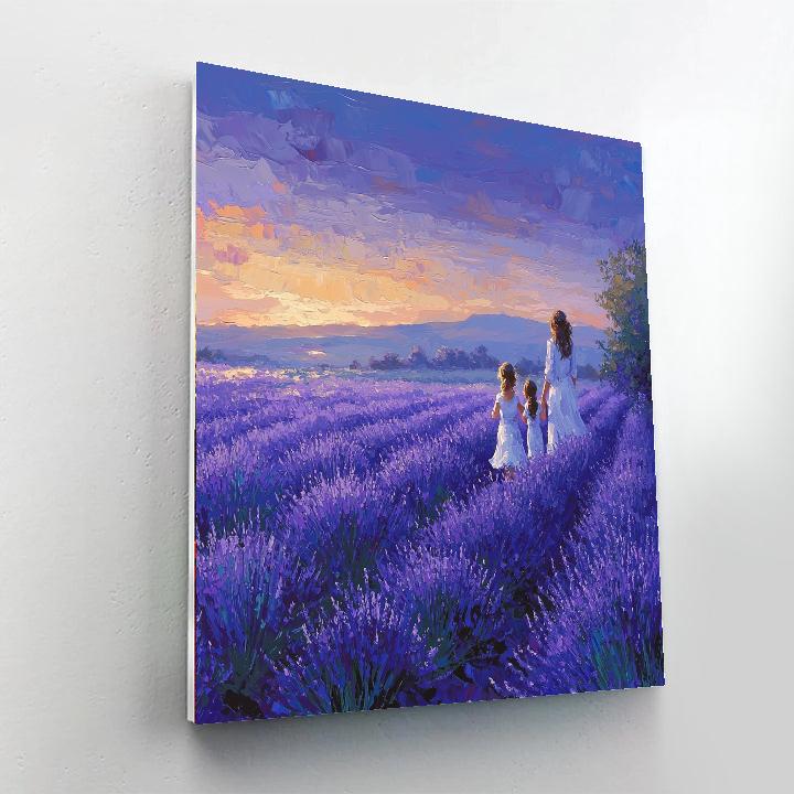 Memories In Lavender Paint By Numbers