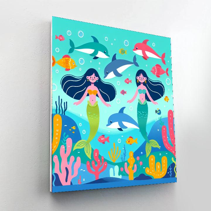 Seaside Mermaid Escapade DIY Paint By Numbers