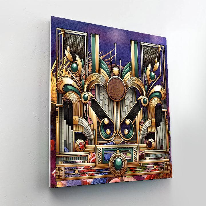 Artistic Deco Revival Number Painting