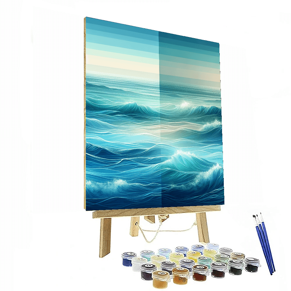 Meditative Ocean Waves Paint By Numbers Kits